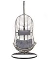 PE Rattan Hanging Chair with Stand Grey PINETO_763847