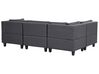5-seters modulær sofa stoff mørkegrå UNSTAD_893535