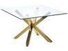 Prosklený kávový stolek zlatý STARLIGHT_798473