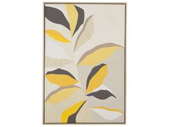 Canvas-taulu beige/keltainen 63 x 93 cm FICUZZA Canvas-taulu beige/keltainen 63 x 93 cm FICUZZA