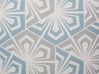Set of 2 Cushions Geometric Pattern 45 x 45 cm Blue and Grey PRIMROSE_770063