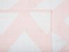 Alfombra rosa/blanco 160 x 230 cm KONARLI_733760