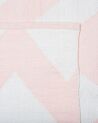 Rózsaszín és fehér szőnyeg 160 x 230 cm KONARLI_733760