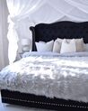 Velvet EU King Size Bed Black AYETTE_802050