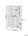 Folding Rattan 3 Panel Room Divider 117 x 180 cm Natural LAMEZIA_866499