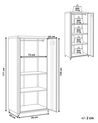 2 Door Metal Storage Cabinet Black VARNA_844056
