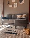 3 Seater Fabric Sofa with Ottoman Light Grey AVESTA_884971