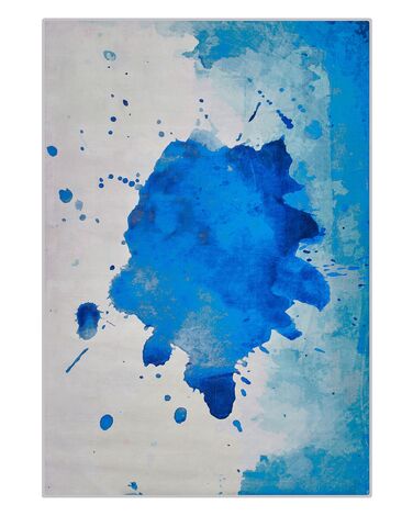 Vloerkleed polyester blauw 140 x 200 cm ODALAR