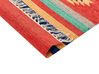 Kelim Teppich Baumwolle mehrfarbig 140 x 200 cm geometrisches Muster Kurzflor HATIS_869533