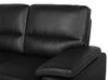 2 Seater Faux Leather Sofa  Black VOGAR_676514