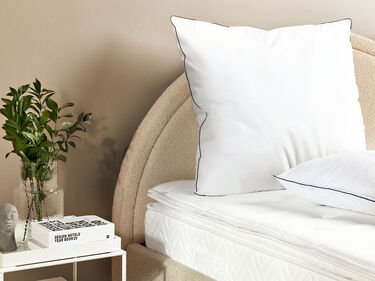Set of 2 Microfibre Bed Low Profile Pillows 80 x 80 cm PELISTER