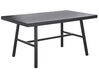 Trädgårdsmöbelset av bord och 4 stolar aluminium svart CANETTO_808279
