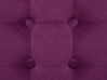 Pouf Samtstoff violett 30 x 30 cm WISCONSIN_688421