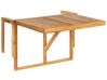 Table de jardin en bois acacia clair 60 x 40 cm UDINE_810080
