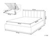 Bett Kunstleder grau mit Bettkasten hochklappbar 140 x 200 cm DREUX_793189