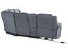 Divano angolare con schienale reclinabile elettricamente grigio ROKKE_799642