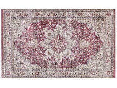 Teppich mehrfarbig orientalisches Muster 140 x 200 cm Kurzflor ARHAVI
