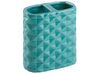 4-dielna keramická súprava kúpeľňových doplnkov tyrkysová GUATIRE_823200