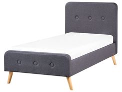 Sänky kangas tummanharmaa 90 x 200 cm RENNES Sänky kangas tummanharmaa 90 x 200 cm RENNES