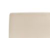 Polsterbett Samtstoff hellbeige mit Bettkasten hochklappbar 180 x 200 cm BOUSSE_862639