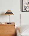 Paper Rope Table Lamp Beige and Black MOMBA_914509