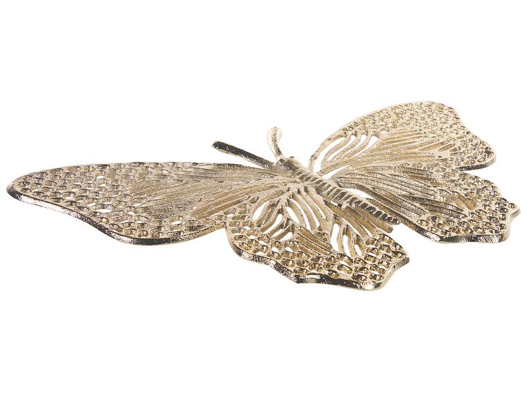 Dekorativ figur sommerfugl guld MADIUN_848909