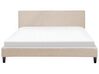 EU Super King Size Bed Frame Cover Beige for Bed FITOU _752876