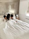 Łóżko tapicerowane 160 x 200 cm jasnobeżowe MELLE_828068