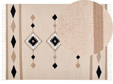 Bavlnený kelímový koberec 160 x 230 cm viacfarebný BERDIK