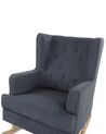 Fabric Rocking Chair Grey TRONDHEIM II_775794