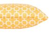 Sett med 2 gule hageputer med geometrisk mønster 40 x 70 cm ASTAKOS_783427