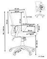 Swivel Desk Chair Grey RELIEF_680342