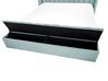 Velvet EU Super King Size Bed with Storage Bench Mint Green NOYERS_834675