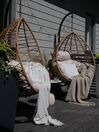 PE Rattan Hanging Chair with Stand Natural ARSITA_824783