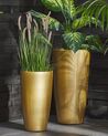 Set di 2 vasi polvere di pietra oro ⌀ 32 cm TSERIA_844430