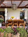  6 Seater Acacia Wood Garden Dining Set Table and Chairs LIVORNO_831938
