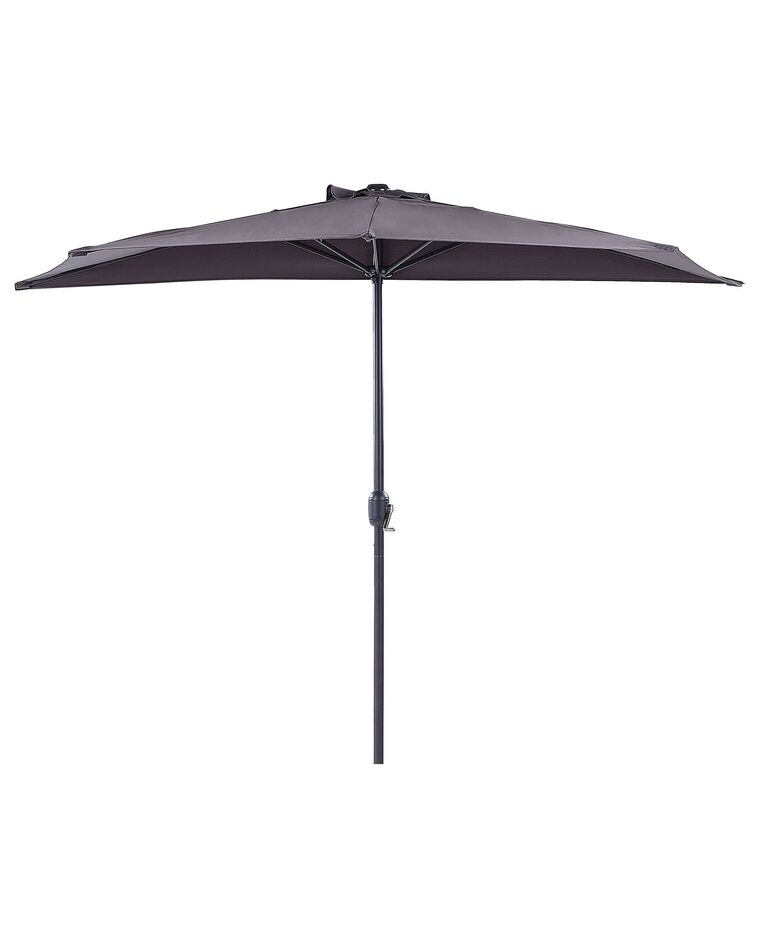 Halvrund parasoll 270 cm grå GALATI _829804