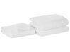 Set di 4 asciugamani in cotone bianco AREORA_797685