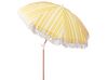 Parasol ogrodowy ⌀ 150 cm żółty z białym MONDELLO_848552