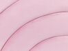 Polsterbett Samtstoff rosa mit Bettkasten hochklappbar 90 x 200 cm ANET_860731