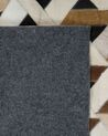 Teppich Leder braun/grau 140 x 200 cm TUGLU_758320