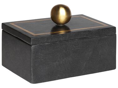 Caja decorativa de mármol negro CHALANDRI