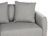 Canapé 3 places avec ottoman en tissu gris clair SIGTUNA_896551