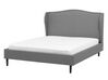 Fabric EU Double Size Bed Grey COLMAR_711755