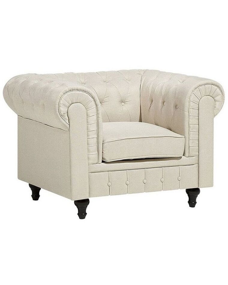 Fauteuil stof beige CHESTERFIELD_716973