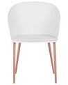 Set of 2 Dining Chairs White BLAYKEE_783879