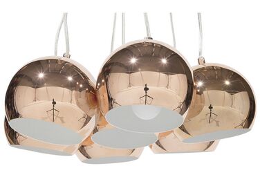 7 Light Cluster Pendant Lamp Copper OLZA