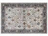 Teppich beige / blau orientalisches Muster 200 x 300 cm Kurzflor ARATES_854433