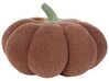 Set of 2 Boucle Cushions Pumpkin ⌀ 35 cm Brown MUNCHKIN_879483