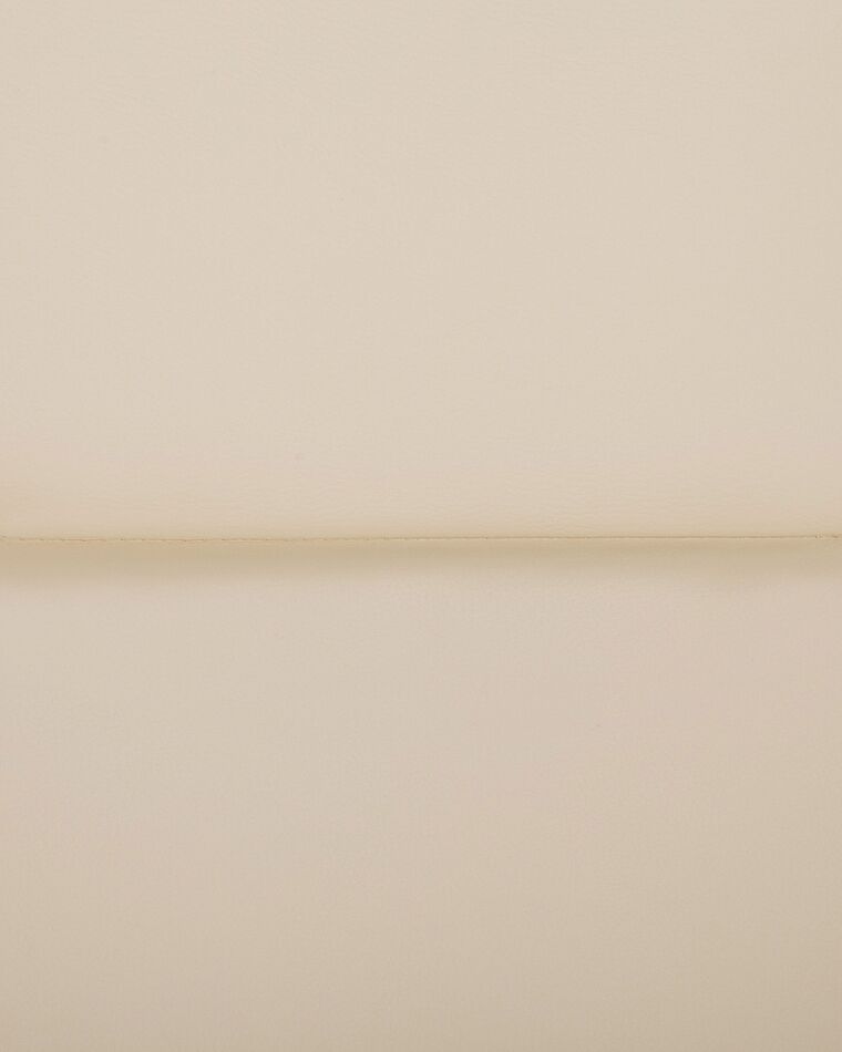 Faux Leather Office Chair Beige OSCAR Beliani.co.uk